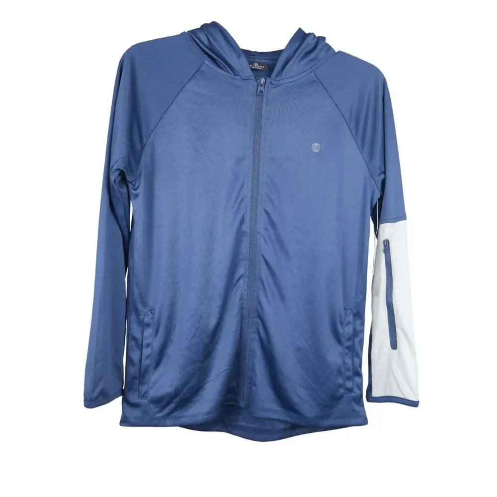 Balance Collection Boys Full Zip Hoodie Jacket Navy Blue Activewear S (8yo)